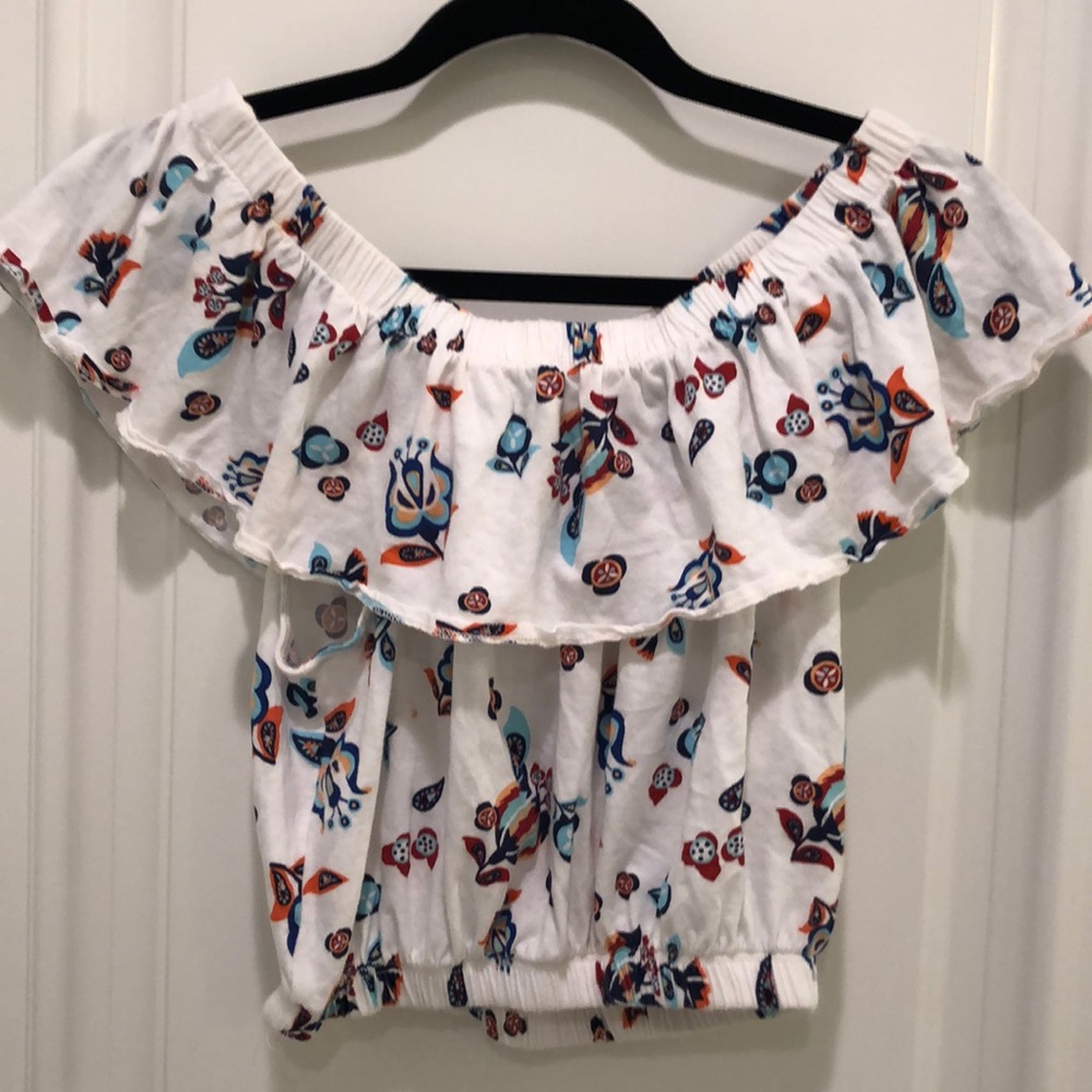 Zara Off The Shoulder Crop Top